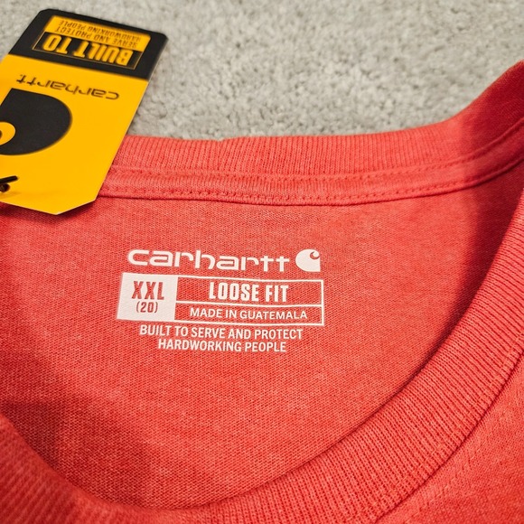 2-Pack Carhartt Women's XXL Heavyweight Loose Fit Pocket T-Shirts NWT - Picture 6 of 16